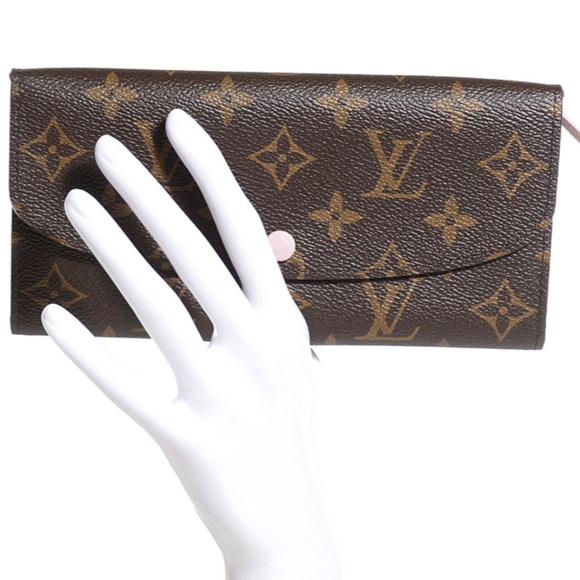 🎉LOUIS VUITTON Monogram Rose Ballerine Emilie Wallet! Comes with dust bag!💓 - Picture 3 of 12